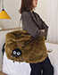 Fashion Black Fleece Chain Shoulder Bag