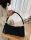 Fashion Black Scrub Splicing Shoulder Messenger Bag
