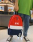 Fashion Red Contrast Stitching Children's Backpack