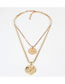 Fashion Gold Alloy Tower Multi-layer Necklace
