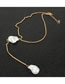 Fashion Gold Irregular Freshwater Shaped Pearl Necklace