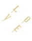 Fashion E Gold Alloy Love Letter Hairpin Set