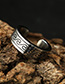 Fashion Silver Open Letter Thin Ring