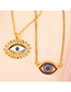 Fashion B Diamond Drop Eye Necklace