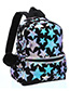 Fashion Black Cartoon Laser Sequin Star Backpack