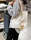 Fashion Black Without Bear Multi-pocket Canvas Bear Shoulder Messenger Bag