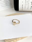 Fashion Gold Alloy Geometric Oval Ring