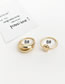 Fashion Gold Alloy Oval Ring