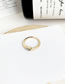 Fashion Gold Alloy Single Diamond Ring