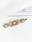 Fashion Gold Alloy Diamond-studded Hairpin Four-piece