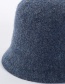 Fashion Gray Wool Knit Fisherman Hat