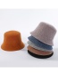 Fashion Gray Wool Knit Fisherman Hat