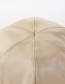 Fashion Black Soft Leather Double-sided Woolen Cap