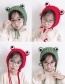 Fashion Khaki Cartoon Knit Frog Big Eyes Children's Wool Cap