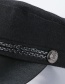 Fashion Black Woolen Navy Cap