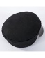 Fashion Black Woolen Navy Cap