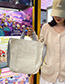 Fashion White Canvas Single Shoulder Messenger Bag
