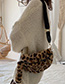 Fashion Leopard Plush Crossbody Chest Bag