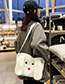 Fashion White Cartoon Plush Rabbit Ears Shoulder Bag