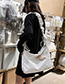 Fashion Black Pleated Strap Small Sheep Hanging Canvas Shoulder Bag