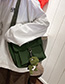 Fashion Green Belt Pendant Embroidered Canvas Shoulder Messenger Bag
