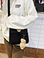 Fashion Black Bear Canvas Shoulder Messenger Bag