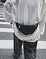 Fashion Black Pu Chain Rhombic Crossbody Chest Bag