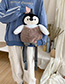 Fashion White Cartoon Plush Penguin Backpack