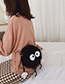 Fashion Black Cartoon Plush Little Devil Messenger Bag