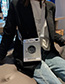 Fashion Silver Camera Box Shoulder Messenger Bag