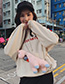 Fashion Pink Cartoon Fawn Doll Crossbody Bag