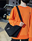 Fashion Black Reflective Moon Canvas Shoulder Crossbody Bag