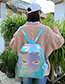 Fashion Blue Laser Sequin Cartoon Unicorn Backpack