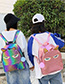 Fashion Pink Laser Sequin Cartoon Unicorn Backpack
