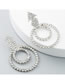 Fashion Color Geometric Alloy Diamond Earrings