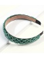 Fashion Green Crystal Rice Beads Headband