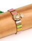 Fashion Color Micro-inlaid Zircon Fruit Pineapple Tassel Bracelet