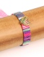 Fashion Color Colorful Diamond Love Braided Tassel Bracelet