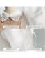 Fashion Chiffon Lace Collar Vest D White Openwork Lace Lace Fake Collar