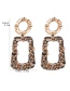 Fashion Light Brown Ring Geometry Bead Earrings