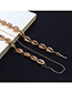Fashion Gold Metal Small Conch Anti-skid Glasses Chain