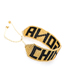 Fashion Gold + Black Letter Chingonrfeministrmgb Rice Beads Woven Bracelet