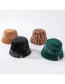 Fashion Black Leopard-printed Cashmere Hat
