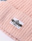 Fashion Pink Plus Velvet Wool Cap