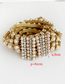 Fashion Gold Alloy Diamond Pearl Belt