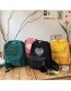 Fashion Dark Green Corduroy Backpack