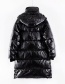 Fashion Black Long Hooded Coat