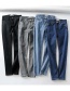 Fashion Light Blue Washed Heart Pocket Stretch Jeans
