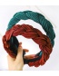 Fashion Black Fabric Silk Satin Crease Twist Braid Headband
