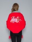 Fashion Red Cashmere Double-sided Embroidery Can Be Worn With Sleeves Tassel Scarf Shawl Cloak